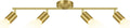 BoostArea Gold LED 4 Light Track Lighting Kit - Adjustable Matte Black