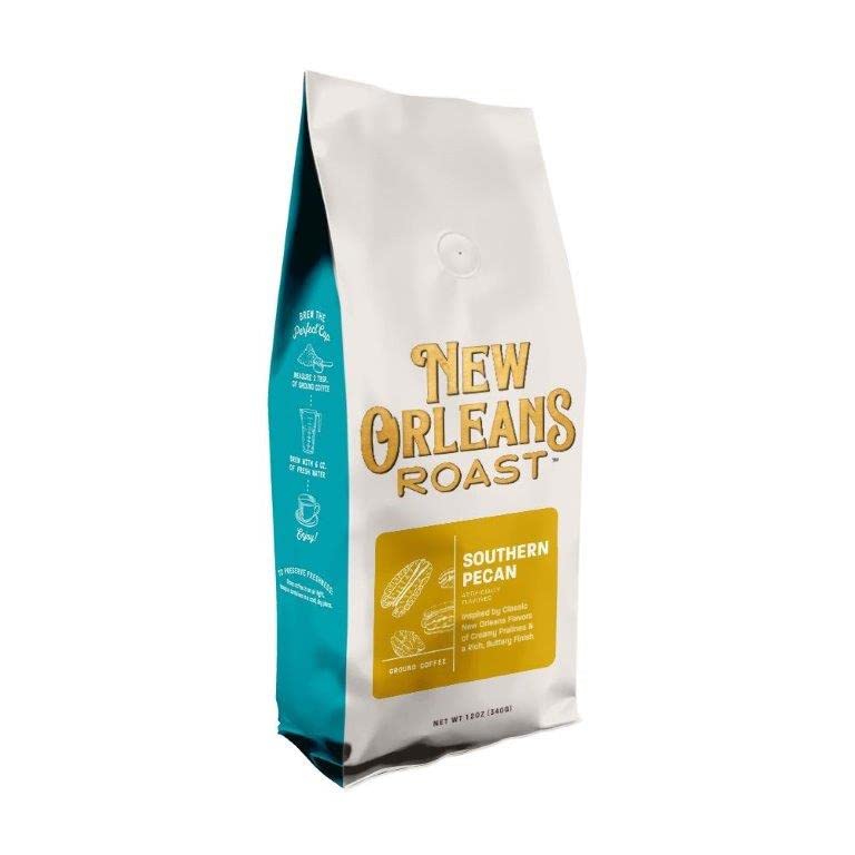 Southern Pecan Ground Coffee - Rich 12 Oz Flavor!