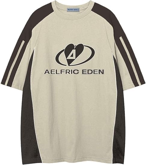Contrast Color Speedway Racing Tee - Oversized Graphic Tees