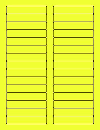 Neon Color High Light Fluorescent Labels for Laser & Inkjet