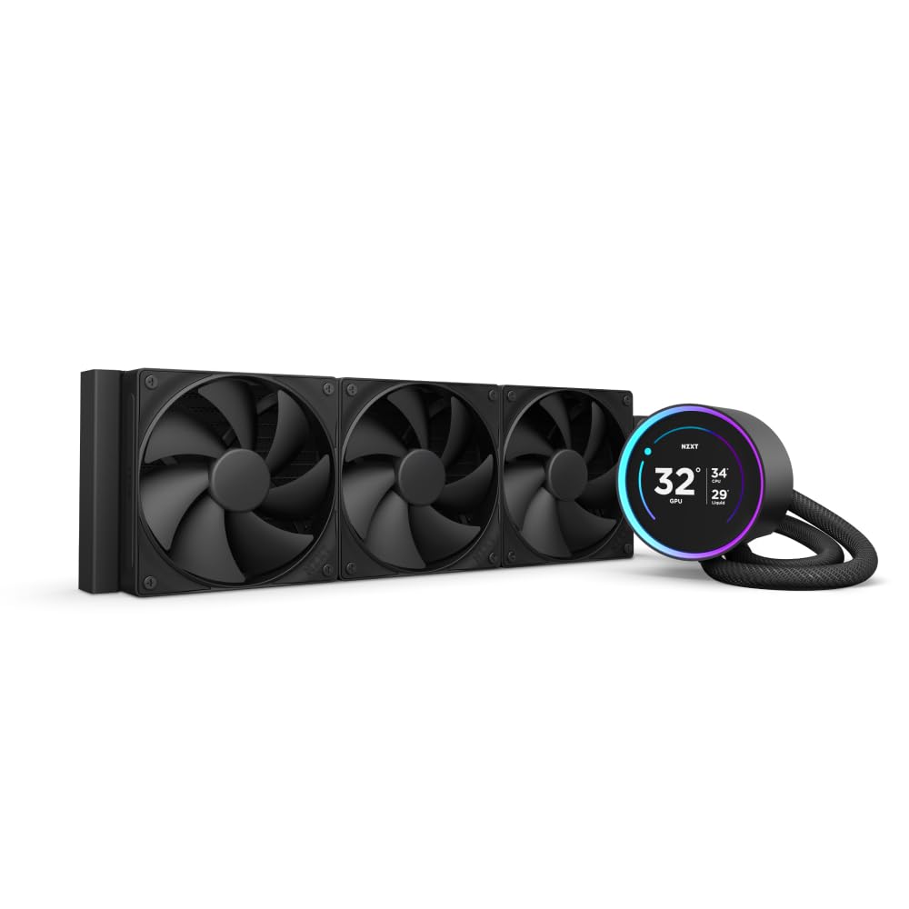 NZXT Kraken Elite 360 AIO CPU Liquid Cooler with LCD Display