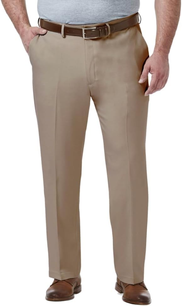 Haggar Men's Premium Comfort Classic Fit Flat Front Dress Pant
