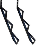 MTB Black Steel Stair Riser 1/2/3/4/5/6/7 Steps - Durable Deck Frames