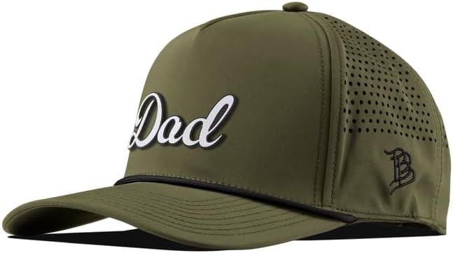 Branded Bills Dad Script 5 Panel Rope Hat for Comfort & Style