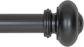 Ivilon Drapery Window Curtain Rod Knob Design 1 in - Telescoping 72