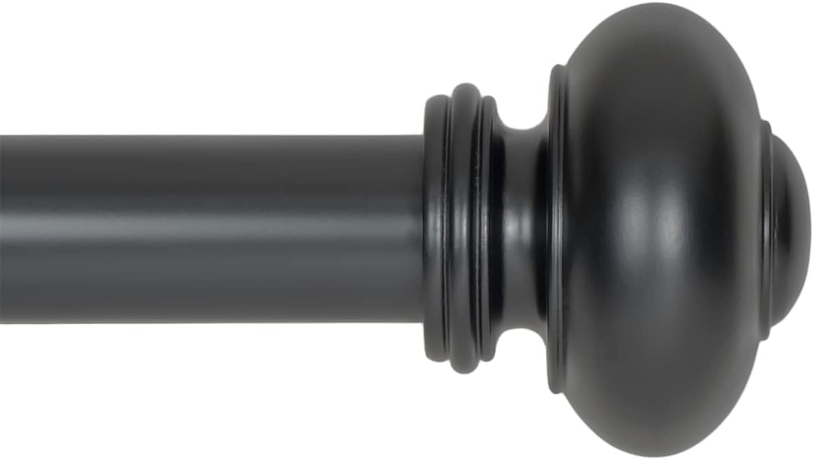 Ivilon Drapery Window Curtain Rod - Stylish Knob Design for Home