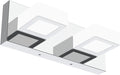 Ralbay Modern LED Vanity Light 2 Light Acrylic Stainless Steel - Cool