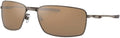 Oakley Men's OO4075 Square Wire Rectangular Metal Sunglasses