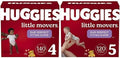 Baby Diapers Bundle: Huggies Little Movers Size 4 & Size 5 - Reliable
