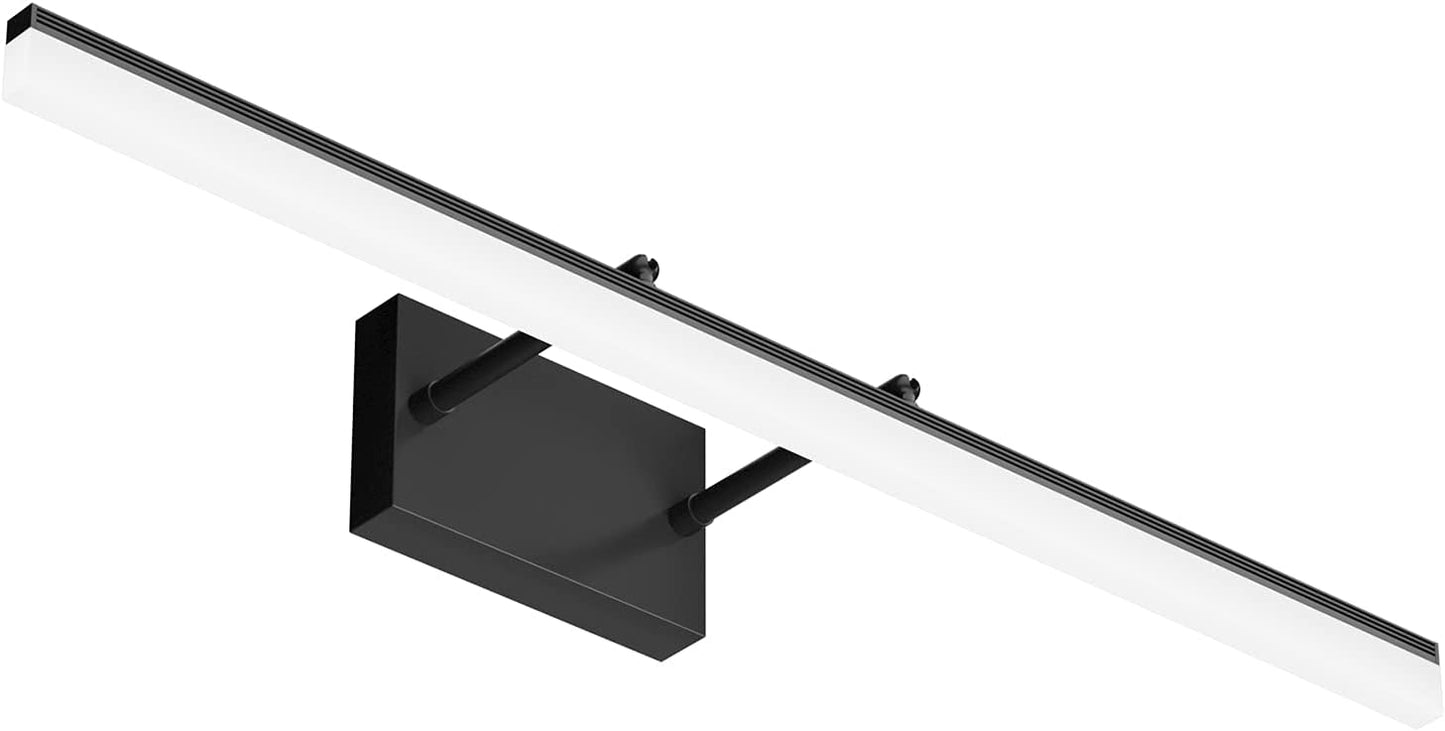 31.5 inch Modern Black Vanity Light for Adjustable Bathroom Use