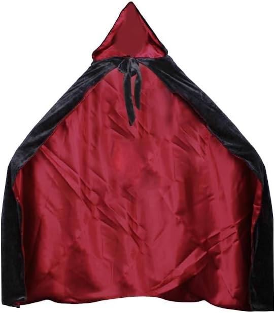 Velvet Renaissance Medieval Cloak Cape Lined with Satin for Elegance