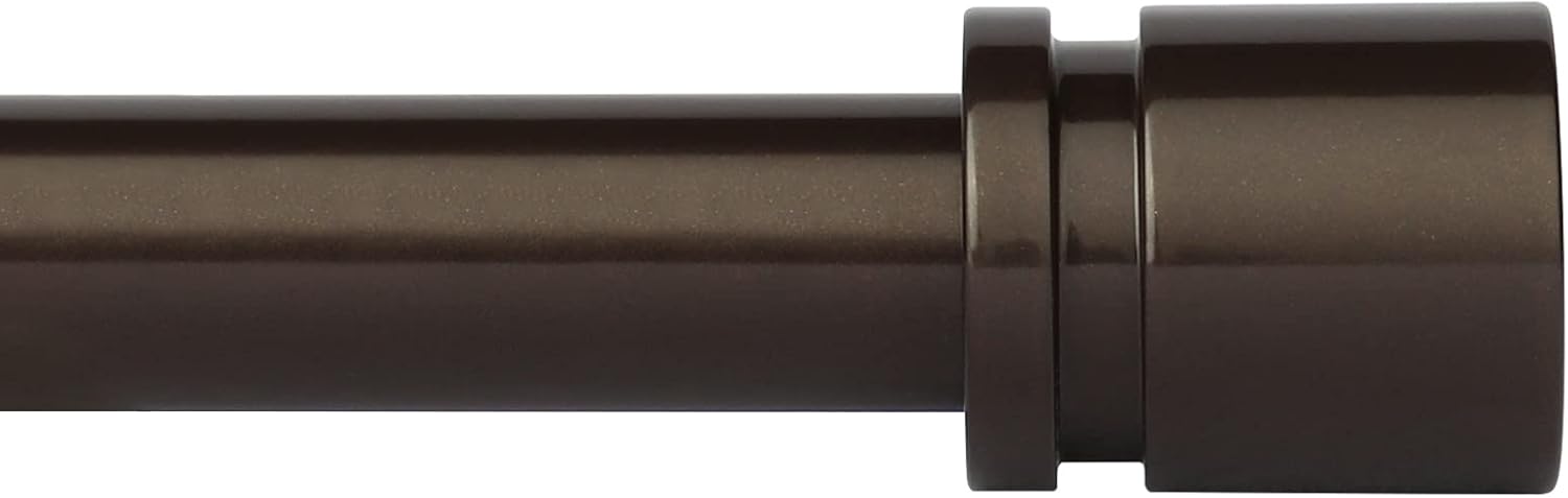 Adjustable Curtain Rods for Windows 16 to 88 Inches Antique Bronze