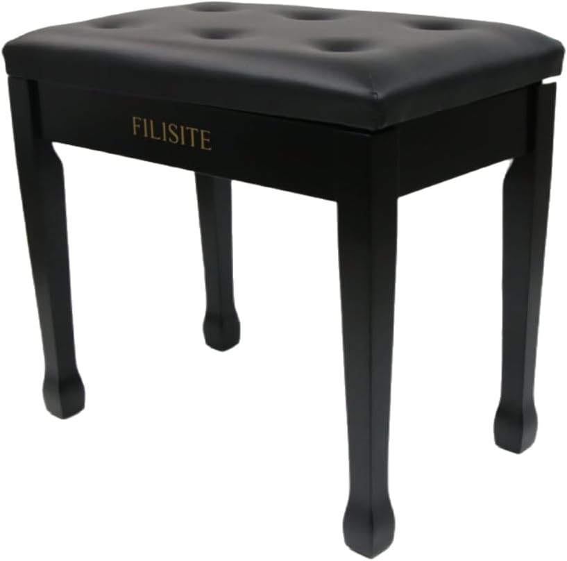 Piano Bench with Waterproof Padded Cushion for Living Room