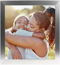 Custom Canvas Prints 8in x 8in Metallic Silver - Personalized Photo