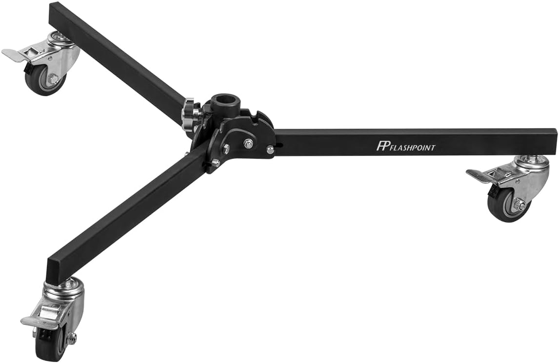 Flashpoint Steel Wheeled Roller Stand for Studio Equipment Use