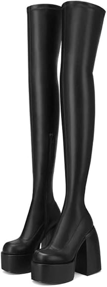 VOMIRA Ankle Boots for Women with Chunky High Heel Design