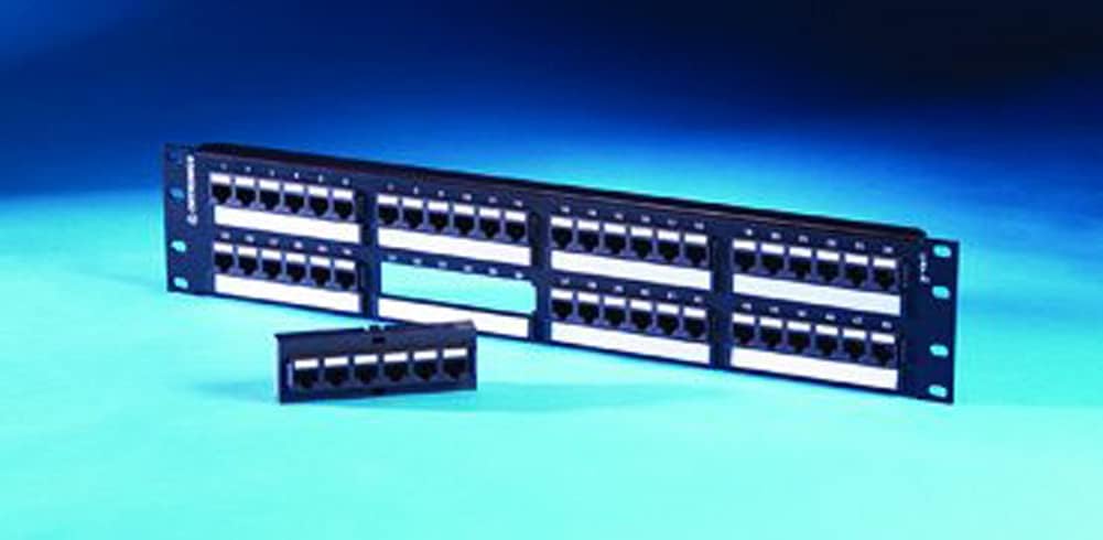 ORTRONICS 48-Port Cat6 Patch Panel for Efficient Networking