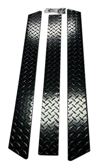 Yamaha Golf Cart Black Diamond Plate Rockers for G14 G16 G22