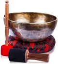 Himalayan Bazaar Large Tibetan Singing Bowl Set - Deep Healing Tone