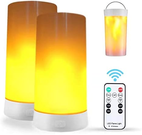 LED Flame Light with Remote & Timer for Home Party Decor