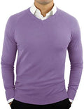 CC Perfect Slim Fit V Neck Sweaters for Men - Lightweight Breathable
