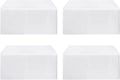 HolidayIdeas Fitted White Table Clothes 72 x 30 in - 4 Pack