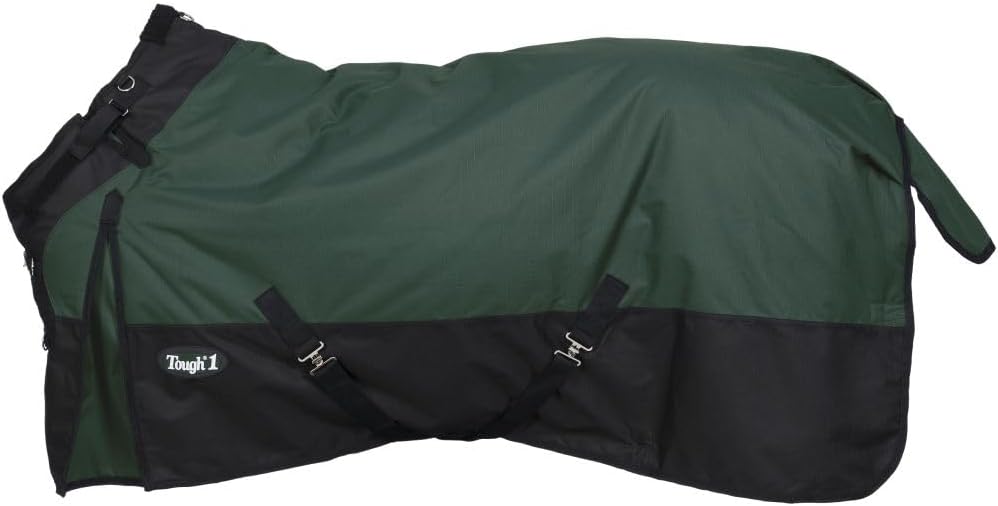 Tough1 1200D Turnout Blanket with Snuggit | 200 Fill | Hunter Green | 81 | Weatherproof Comfort