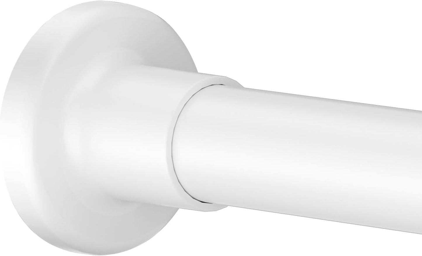 Adjustable No-Drill White Shower Rod 32-80 Alskarhem