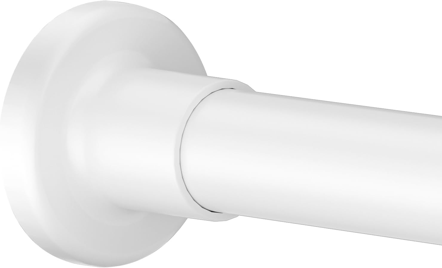 Adjustable No-Drill White Shower Rod 32-80 Alskarhem