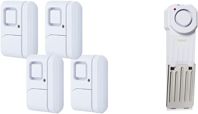 GE Personal Security Window/Door Alarm 4-Pack for Home Safety
