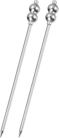 Reusable Stainless Steel Cocktail Picks - Pack of 2