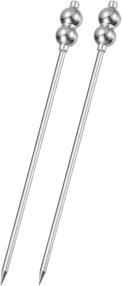 Reusable Stainless Steel Cocktail Picks - Pack of 2