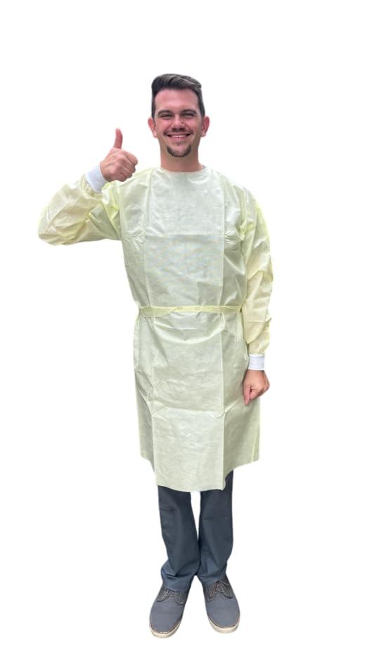 Disposable Isolation Gowns - Fluid-Resistant Knee-Length Gowns