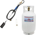 10LB Propane Tank Cylinder with 500K BTU Weed Burner - Heavy Duty