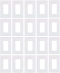 Lutron Claro Screwless Light Switch Cover Plate 1 Gang - Clean, Flush