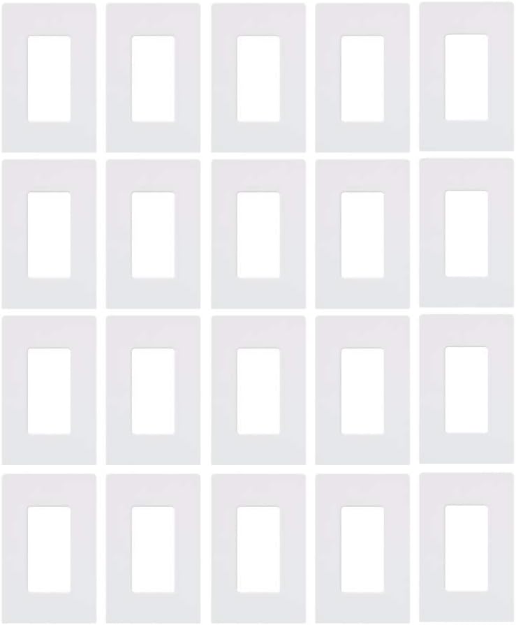 Lutron Claro Light Switch Cover Plate for Decorator Switches