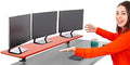 55 in Clamp On Desk Shelf Cherry - Large Monitor Riser