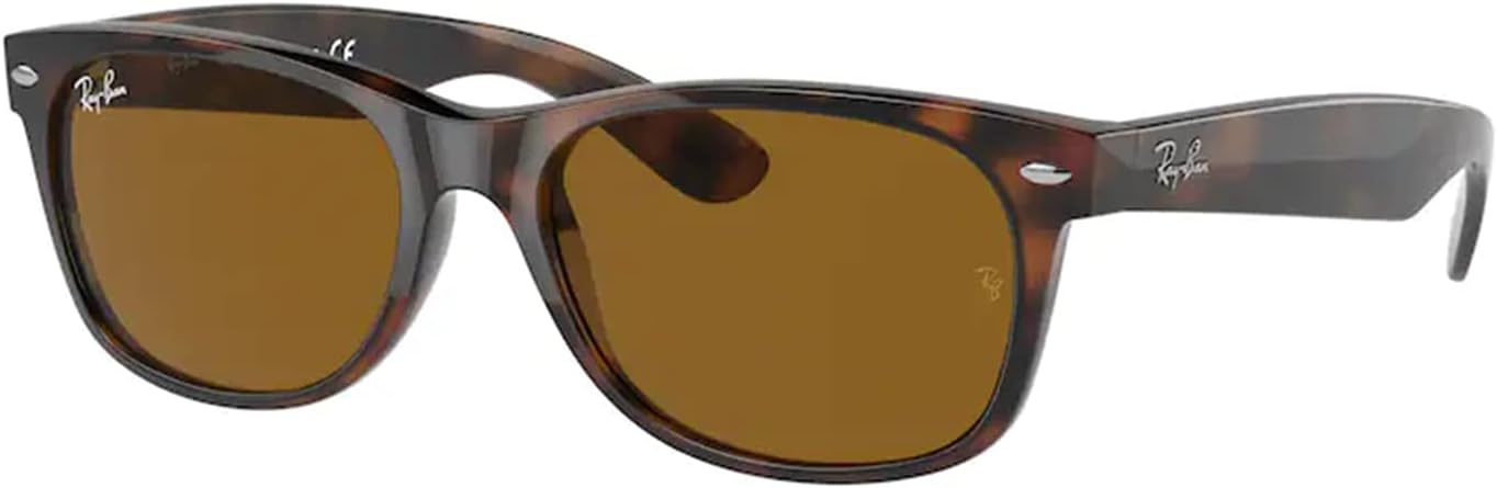 Ray-Ban RB2132 New Wayfarer 55MM Square Sunglasses Bundle Deal
