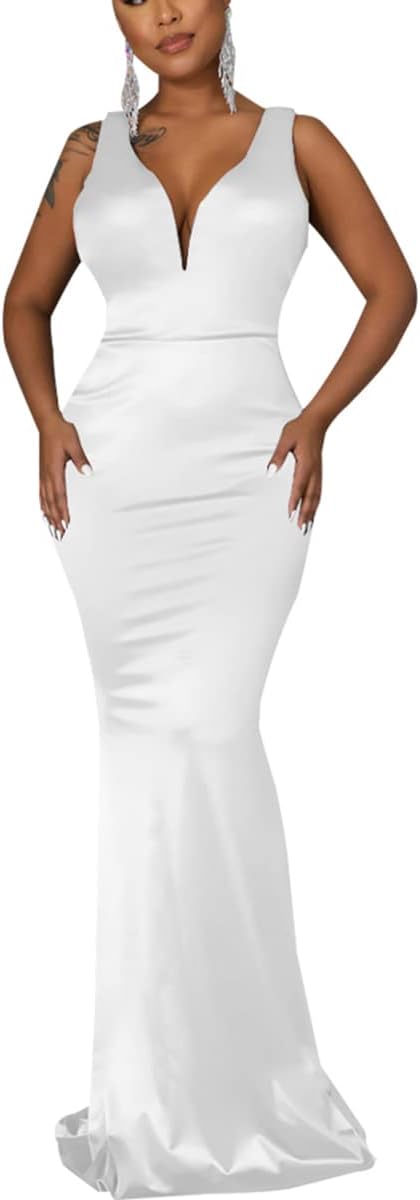 JTNFairy Women's Sexy Sleeveless One Shoulder Bodycon Dress