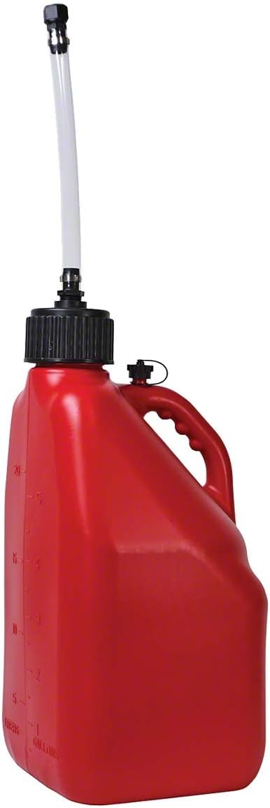 Speed FX Liquid Storage Container 5 Gallon Red Plastic with Hose