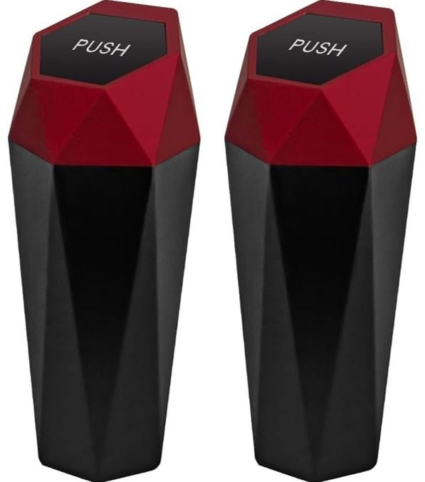 Leakproof Diamond Car Trash Cans - Set of 2