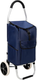 Heavy Duty Foldable Shopping Trolley with Wheels for Groceries