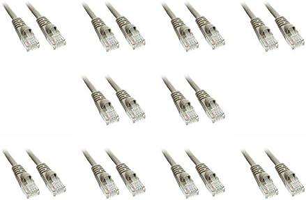 10 Pack Cat5e Ethernet Patch Cable for High-Speed Connectivity
