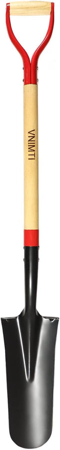 Spade Shovel for Gardening 45in D-Grip Wooden Handle - Transplanting