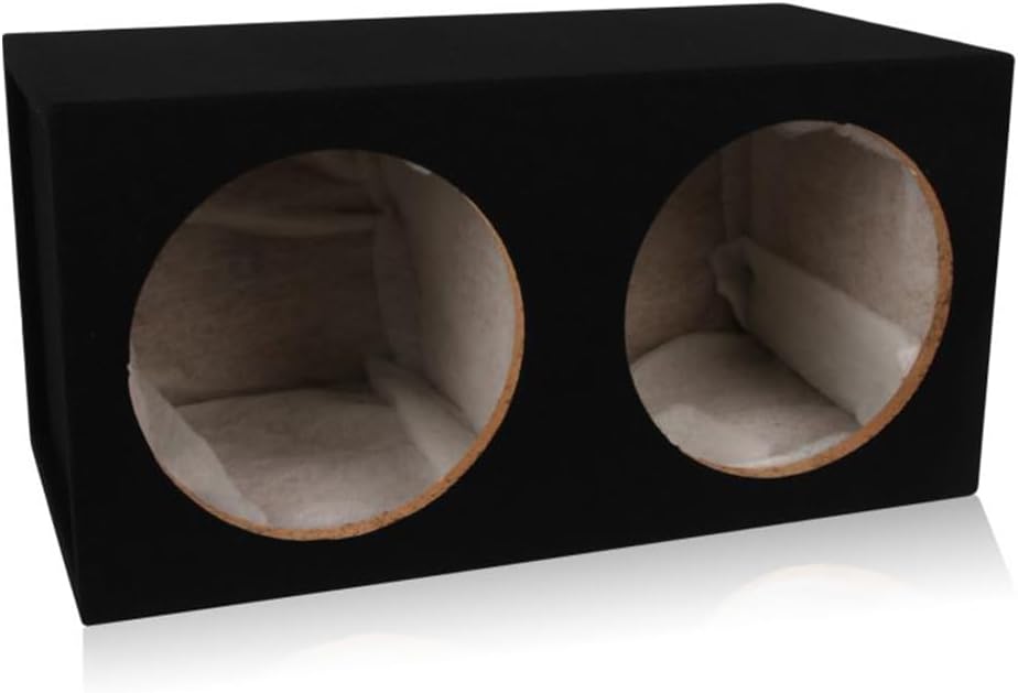 BELVA MDFD12 Dual 12-inch Car Subwoofer Box for Powerful Bass