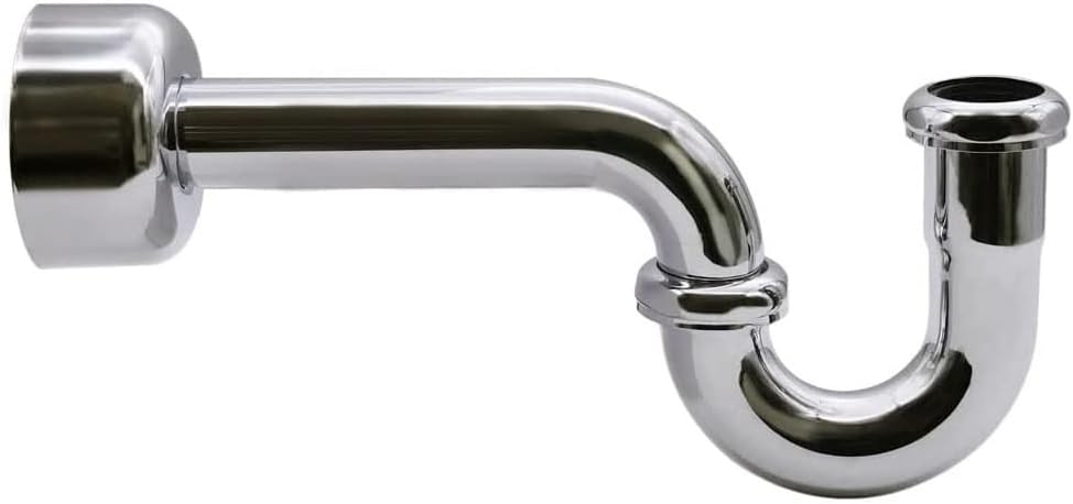 Westbrass A400-1-05 P-Trap with High Box Flange in Polished Nickel