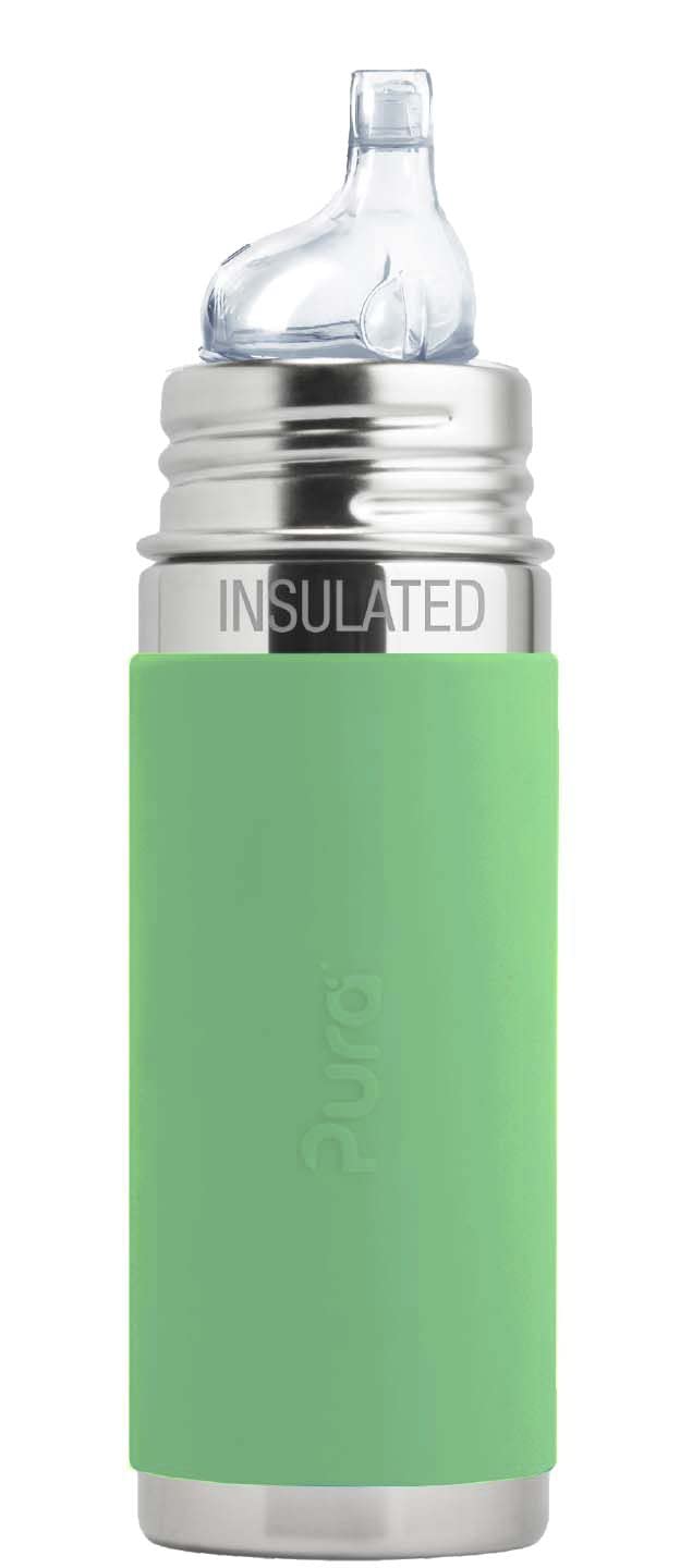 Pura Kiki 9oz Stainless Steel Insulated Sippy Bottle for Kids