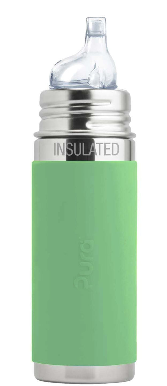 Pura Kiki 9oz Stainless Steel Insulated Sippy Bottle for Kids