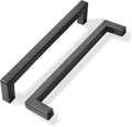 khtumeware 6 in Center to Center Matte Black Cabinet Pulls - Slim Bar