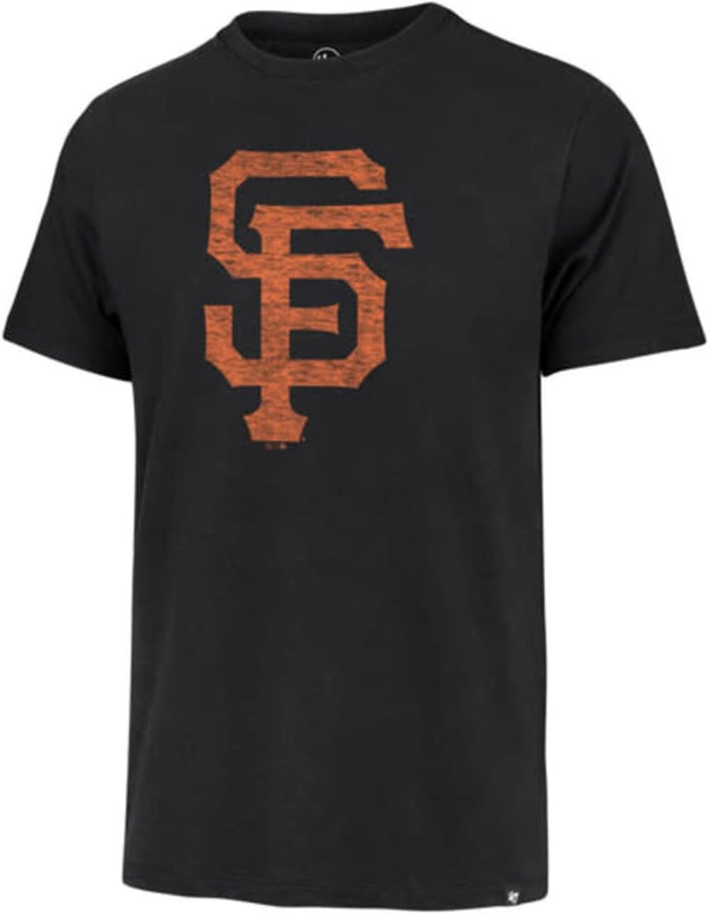 MLB Men's Team Color Distressed Imprint Logo T-Shirt for Giants